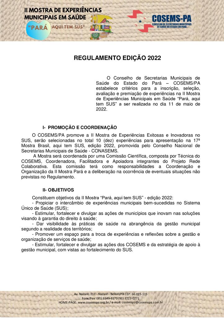 thumbnail of Regulamento Mostra Pará 2022